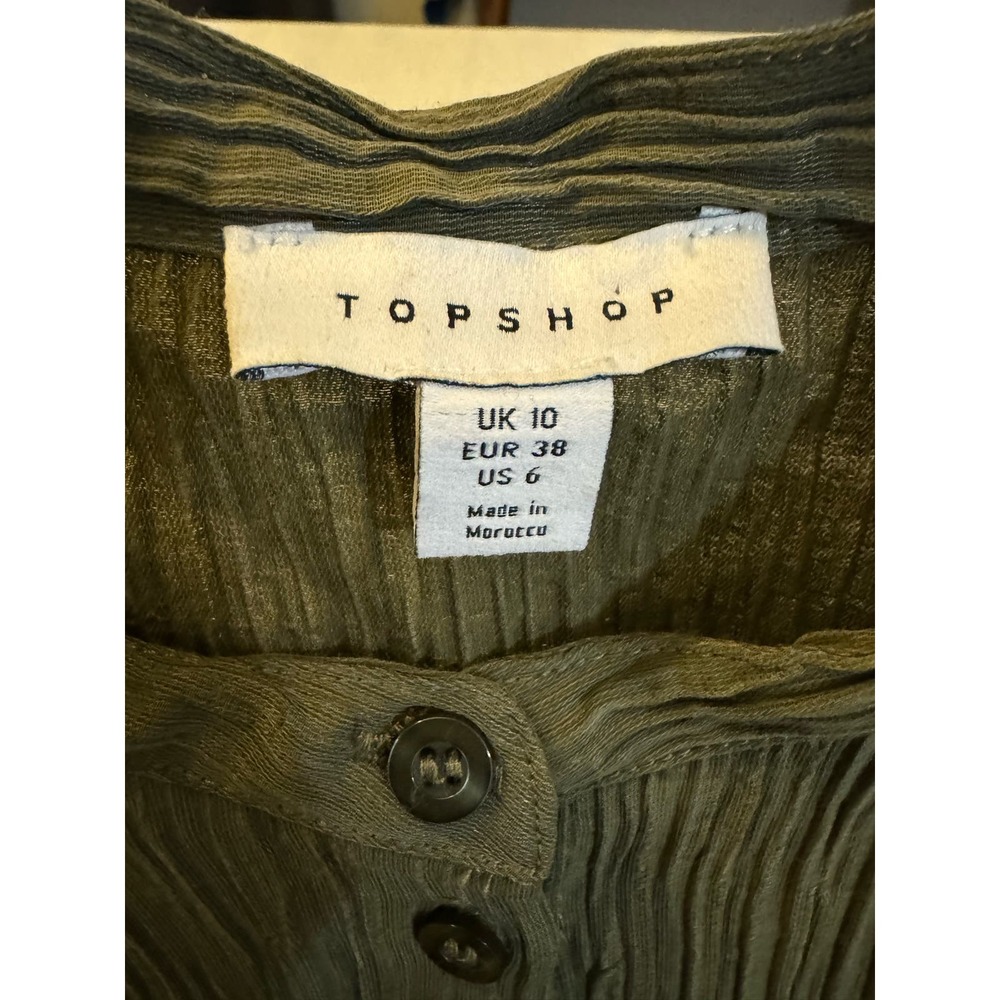 Top shop green midi dress